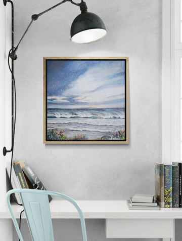 'Strong Northerly at Goolwa' Canvas Print