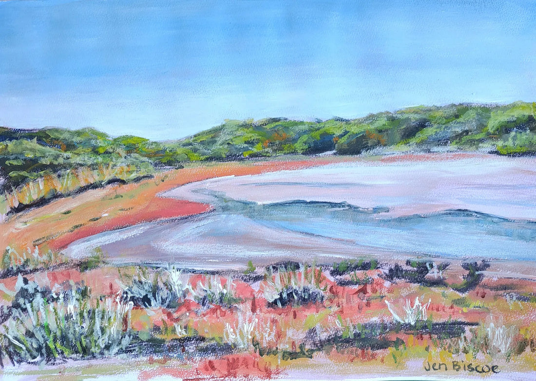 'Colours of the Coorong' Canvas Print