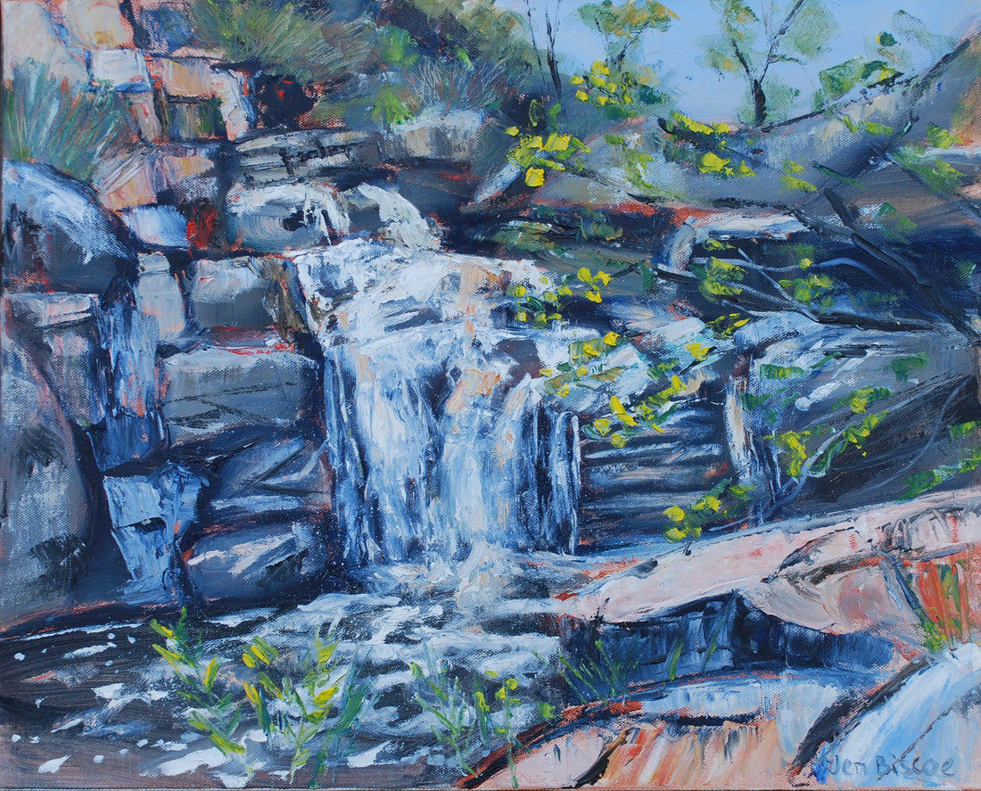 'Deep Creek Waterfall' Paper Print