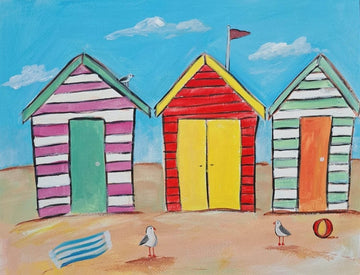 Paint + Sip - Beach Huts at Goolwa! 18th October