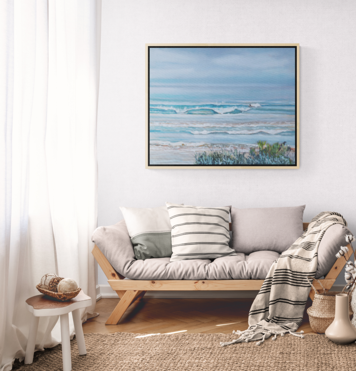 'Clean Lines and Soft Skies' Canvas Print