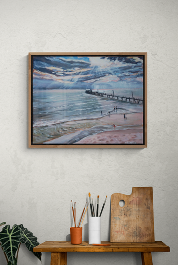 'Henley Jetty' Canvas Print