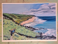 Print of the Tunkalilla Beach painting Jen Biscoe