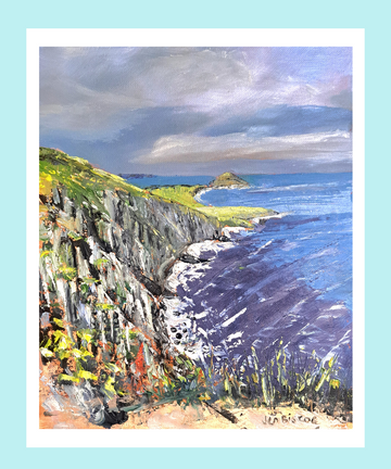 Waitpinga Cliffs to the Bluff - A4 Signed Print