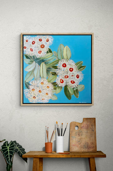 'Yellow Flowering Gum' Canvas Print