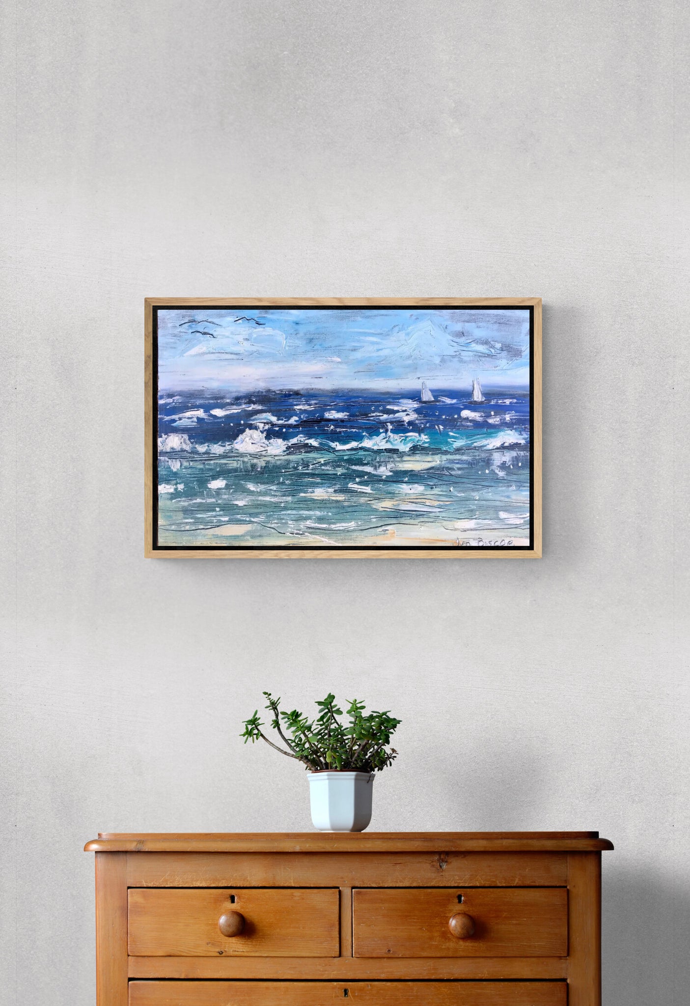 'Rough Seas' Canvas Print