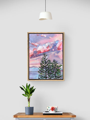 'Port Hughes Sunset' Canvas Print