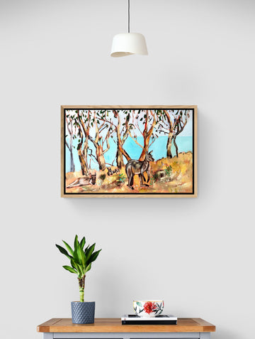 'Kangaroos at Blowhole Beach' Canvas Print